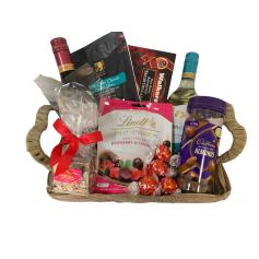 Red and White Gourmet Basket